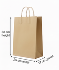 Extra Small Kraft Paper Bag with Twisted Handles | 33x25x17cm